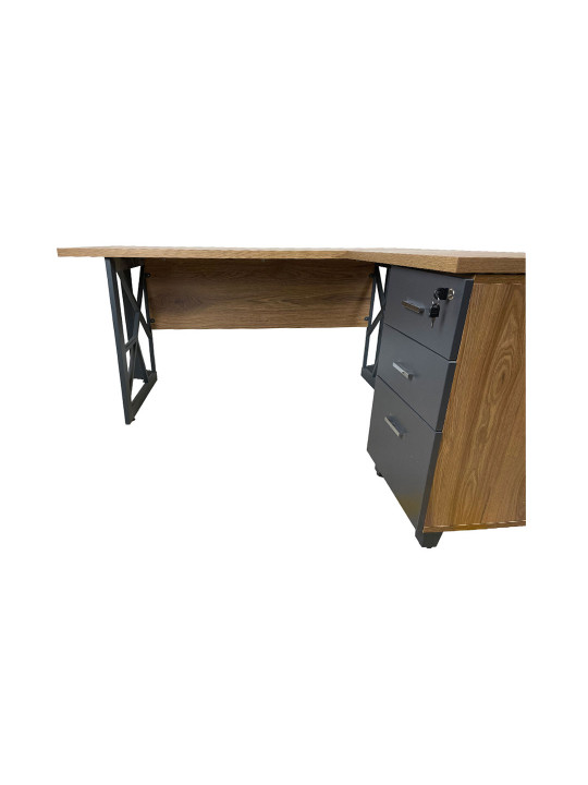 GOLDSİT Alara Etajerli Çalışma Masası 160*149 cm