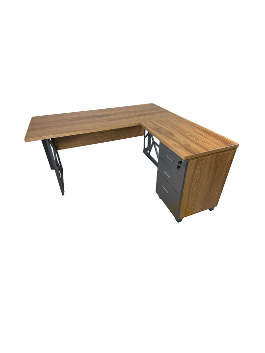 GOLDSİT Alara Etajerli Çalışma Masası 160*149 cm